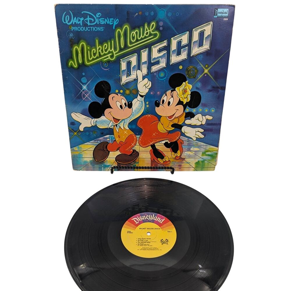 Walt Disney Productions Mickey Mouse Disco LP Vinyl Record 2504 Disneyland 1979